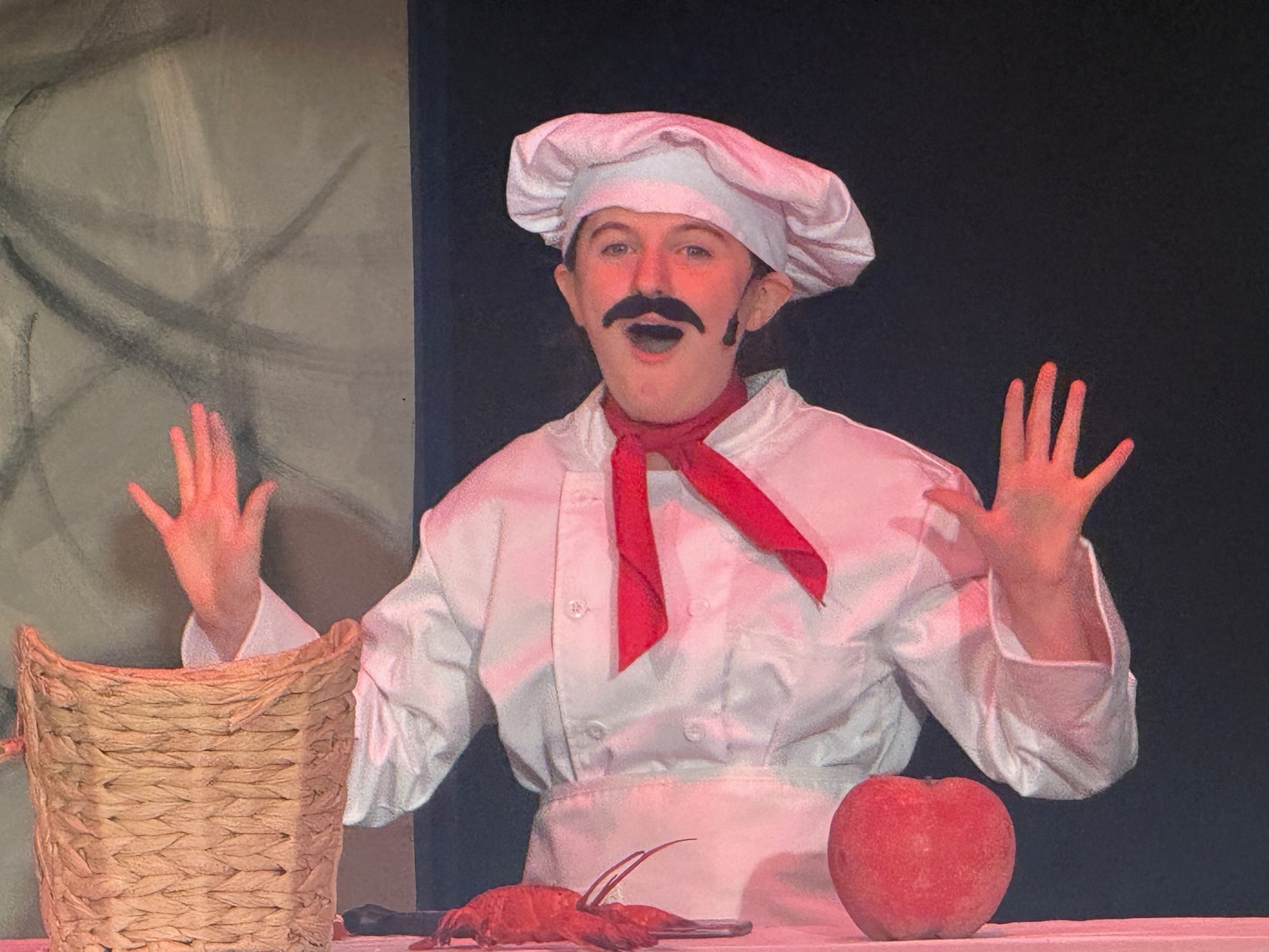 Chef Louis performance in The Little Mermaid